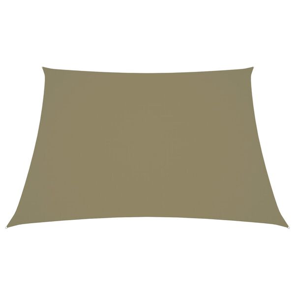 vidaXL Sunshade Sail Oxford Fabric Trapezium 2/4x3 m Beige