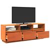 vidaXL TV Cabinet Wax Brown 140x37x50 cm Solid Wood Pine