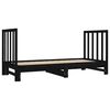 vidaXL Pull-out Day Bed without Mattress Black 2x(90x190) cm