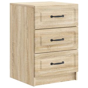vidaXL Bedside Cabinet Sonoma Oak 43 x 41 x 63.5 cm Engineered Wood
