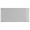 vidaXL Kitchen Backsplash Light grey 80 x 40 cm Tempered Glass