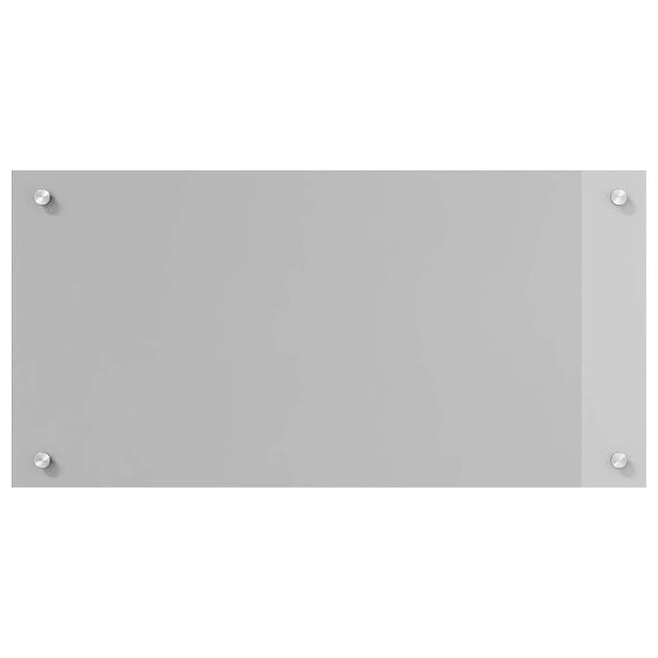 vidaXL Kitchen Backsplash Light grey 80 x 40 cm Tempered Glass