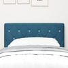 vidaXL Headboard with Headboard Dark Blue 80 cm Faux Leather