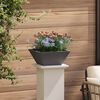 vidaXL Garden Planter 5 pcs Black 35 x 35 x 15 cm Cold-rolled Steel