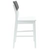 vidaXL Dining Chairs 2 pcs White 48 x 49 x 95 cm Solid Rubber Wood