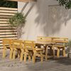 vidaXL 5 Piece Garden Dining Set Impregnated Pinewood