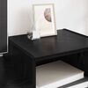 vidaXL TV Cabinet Black Oak 160 x 35 x 55 cm Engineered Wood