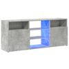 vidaXL TV Cabinet with LED Lights Concrete Grey 120x30x50 cm