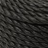 vidaXL Work Rope Black 14 mm 25 m Polypropylene