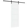 vidaXL Sliding Door 78 x 211 cm Engineered Wood White and Black