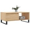 vidaXL Coffee Table Sonoma Oak 90x50x36.5 cm Engineered Wood