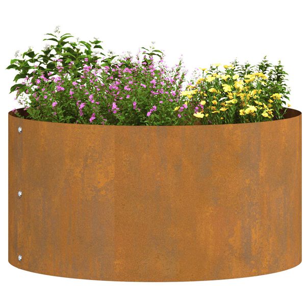 vidaXL Garden 5 pcs Brown 40 x 40 x 20 cm Corten steel