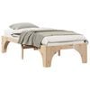 vidaXL Bed Frame Brown 90 x 190 cm Solid Pine Wood