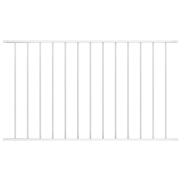 vidaXL Fence Panel Woerden Powder-coated Steel 1.7x0.75 m White