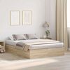 vidaXL Bed Frame with Storage Sonoma oak 150 x 200 cm Engineered wood