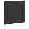 vidaXL Dishwasher Panel Porto Black 60x1.5x57 cm Engineered Wood