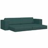vidaXL Sofa Bed Dark Green 245 x 78 x 77 cm Velvet