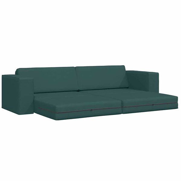vidaXL Sofa Bed Dark Green 245 x 78 x 77 cm Velvet