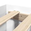 vidaXL Bed Frame without Mattress White 120x190 cm Small Double Engineered Wood