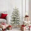 vidaXL Artificial Hinged Christmas Tree White 120 cm PE and PVC
