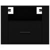 vidaXL Wall-mounted Bedside Cabinets 2 pcs Black 50x36x40 cm