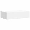 vidaXL Wall-mounted Drawer Shelves 2 pcs White 40x23.5x10 cm MDF