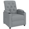 vidaXL Recliner Chair Light Grey Fabric