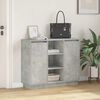 vidaXL LED Sideboard Concrete Grey 90 x 32 x 75 cm Engineered Wood