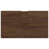 vidaXL Bathroom Furniture Set 3 pcs Brown Oak Engineered wood & Metal