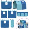 vidaXL Kids' Loft Bed with Tunnel without Mattress Blue 90x190cm