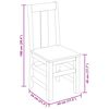 vidaXL Dining Chairs 6 pcs Solid Wood