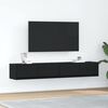 vidaXL TV Cabinets 2 pcs Black Oak 80x31x25.5 cm Engineered Wood