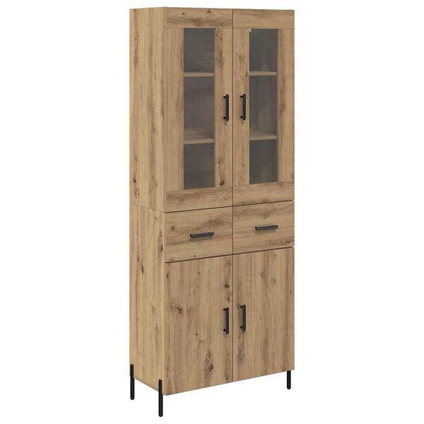 vidaXL Highboard Artisan Oak 69.5 x 34 x 180 cm Engineered Wood