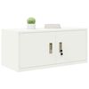 vidaXL Storage Cabinet White 90 x 40 x 40 cm Cold-Rolled Steel