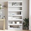 vidaXL Book Cabinet White 100 x 30 x 198 cm Engineered Wood