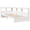 vidaXL Bookcase Bed without Mattress White 100x200 cm Solid Wood Pine