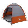 vidaXL Instant Tent Folding Grey and Orange 280 x 280 x 160 cm Steel