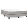 vidaXL Box Spring Bed Frame Light Grey Double Fabric (UK/IE/FI/NO only)