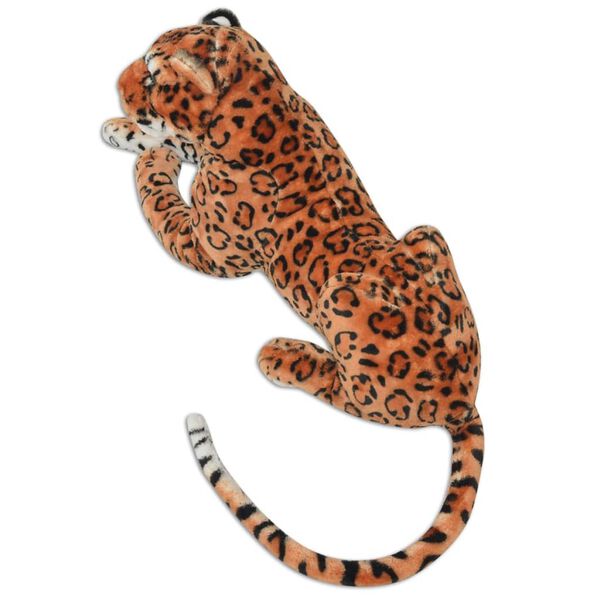 vidaXL Leopard Toy Plush Brown XXL