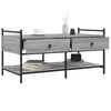 vidaXL Coffee Table Grey Sonoma 99x50x50 cm Engineered Wood