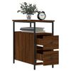 vidaXL Bedside Cabinets 2 pcs Brown Oak 30x60x60 cm Engineered Wood