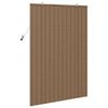 vidaXL Roller Blind with Curtains Manual Brown 120 x 160 cm Bamboo