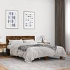 vidaXL Bed Frame without Mattress Smoked Oak 120x190 cm Small Double