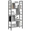 vidaXL Bookshelf Grey Sonoma 75 x 30 x 156 cm Engineered Wood