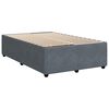 vidaXL Bed Frame without Mattress Dark Grey 120x190 cm Small Double Velvet