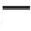 vidaXL Manual Retractable Awning 400x350 cm Anthracite