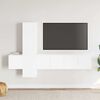 vidaXL 5 Piece TV Cabinet Set White Engineered Wood