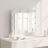 vidaXL Vanity Mirror White 60 x 55 x 18 cm Glass and Engineered wood