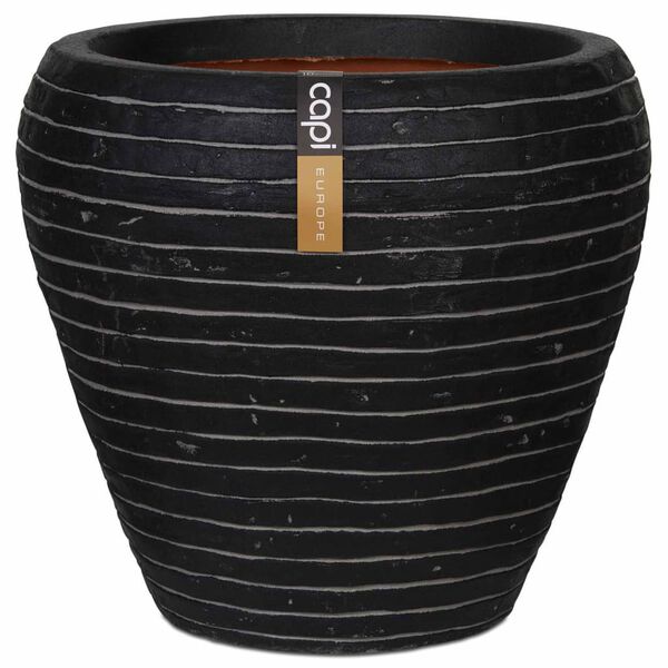 Capi Vase Nature Row Tapered 42x38 cm Anthracite PKRWZ362