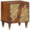 vidaXL Bedside Cabinet with Door 2 pcs Honey Brown 40 x 33 x 46 cm